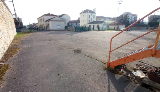 Vue globale du terrain