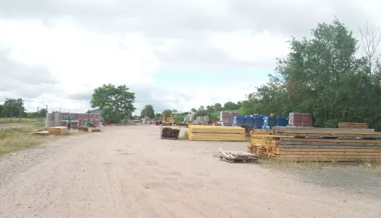 Vue générale du terrain